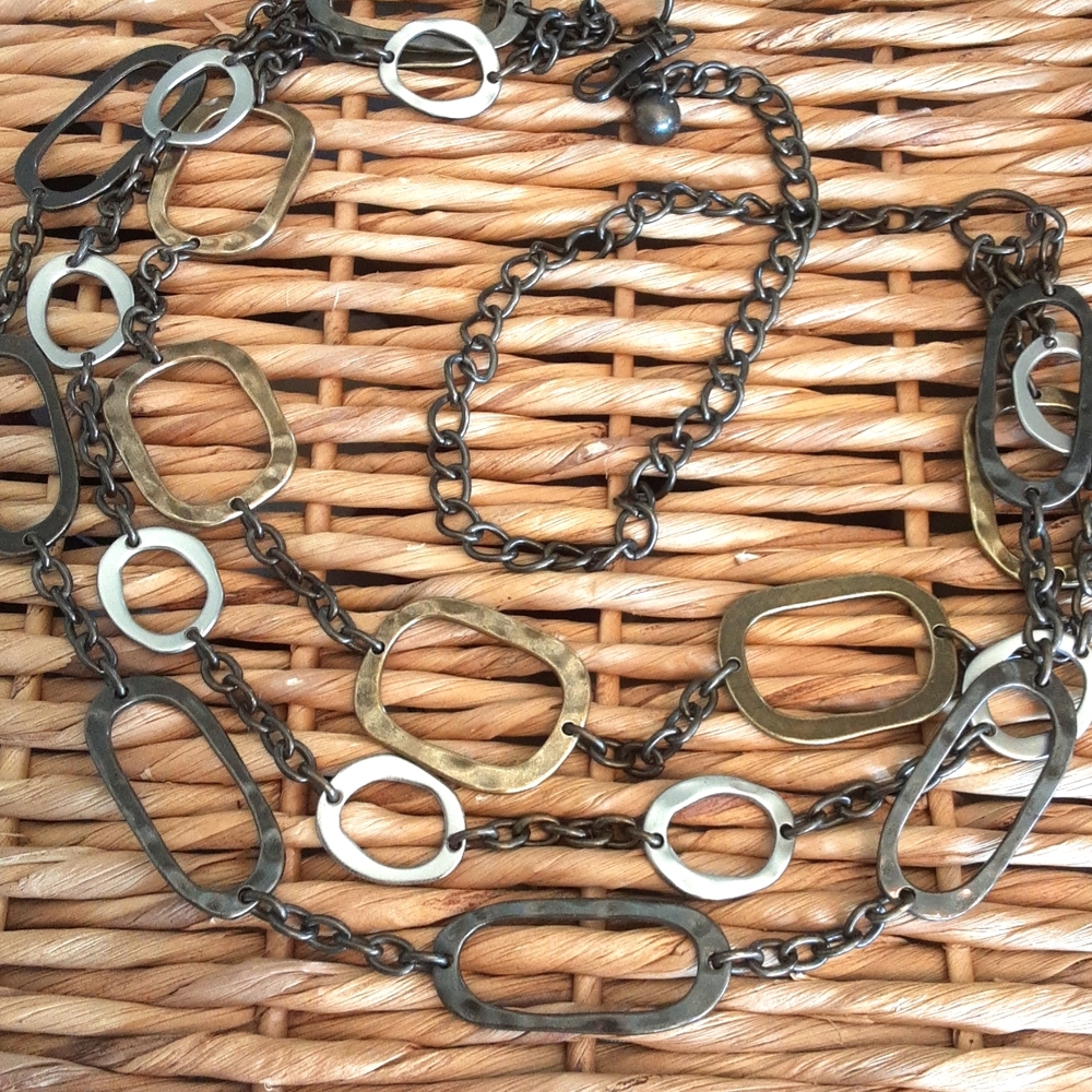 3 strand mixed metal belt